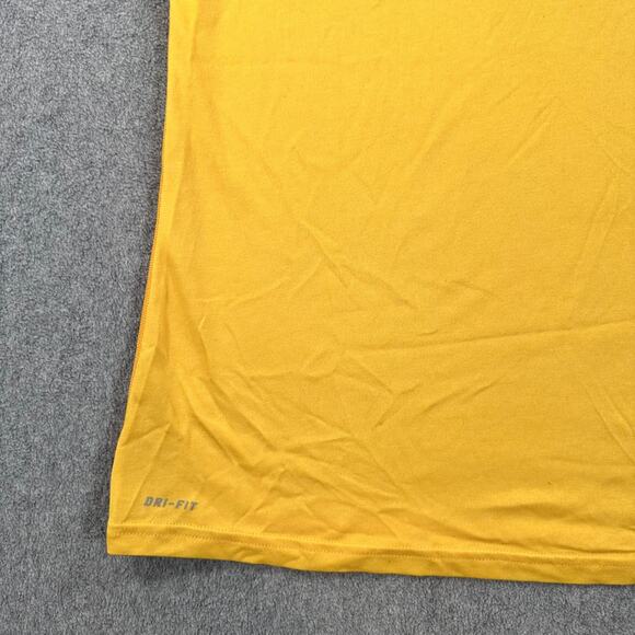 Nike Dri-Fit Yellow Short Sleeve Tee Shirt Women's Small Crew Neck Active Gym - Picture 2 of 8